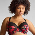 Sculptresse Bliss Full Cup Underwire Bra - Rose Print Sculptresse Bliss Full Cup Underwire Bra - Rose Print