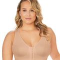 Exquisite Form Fully Seamless Wire-Free Full Coverage Bra with Front Closure - Nude Exquisite Form Fully Seamless Wire-Free Full Coverage Bra with Front Closure - Nude