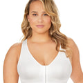 Exquisite Form Fully Seamless Wire-Free Full Coverage Bra with Front Closure - White Exquisite Form Fully Seamless Wire-Free Full Coverage Bra with Front Closure - White