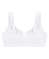 Glamorise Magiclift Front-Closure Support Wire-Free Bra - White Bras