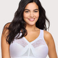 Glamorise Magiclift Original Wire-Free Support Bra - White Glamorise Magiclift Original Wire-Free Support Bra - White