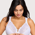 Glamorise WonderWire Front-Closure Bra - White Glamorise WonderWire Front-Closure Bra - White