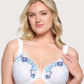 Glamorise WonderWire Front-Closure Cotton Bra - White Glamorise WonderWire Front-Closure Cotton Bra - White