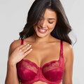 Panache Clara Full Cup Underwired Bra - Orchid / Red Panache Clara Full Cup Underwired Bra - Orchid / Red