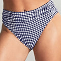 Panache Swimwear Gingham Midi Pant - Navy Gingham Panache Swimwear Gingham Midi Pant - Navy Gingham
