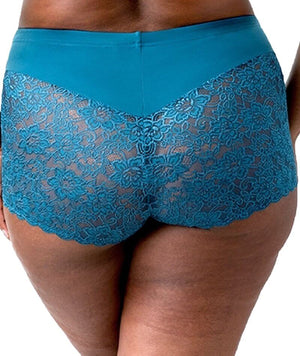 Elila Cheeky Stretch Lace Brief - Teal Knickers L Teal 