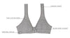 Leading Lady The Meryl Cotton Front Opening Wirefree Leisure Bra - Black Bras