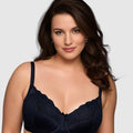Ava & Audrey Jacqueline Minimiser Full Cup Underwire Bra - Black