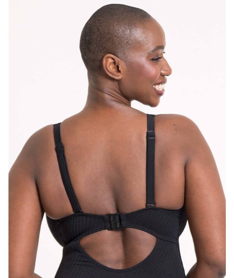 Curvy Kate Jet Set Multiway Plunge Swimsuit - Black Swim 