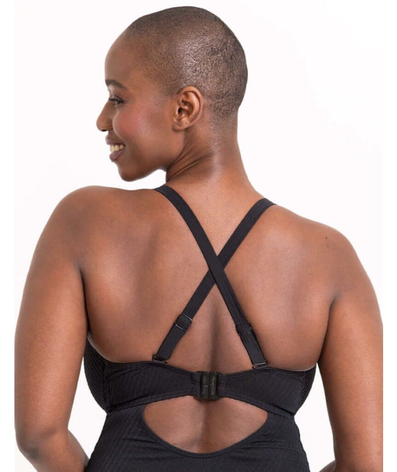 Curvy Kate Jet Set Multiway Plunge Swimsuit - Black Swim 