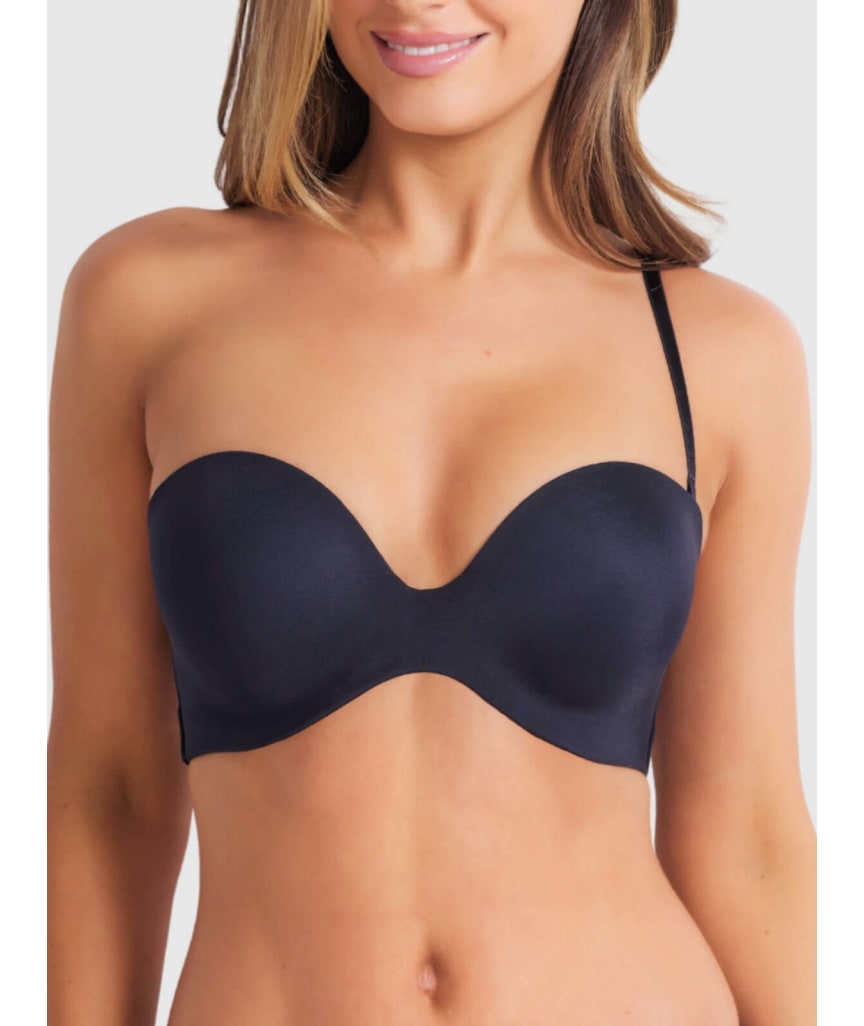 Finelines Attitude Full Figure Strapless Bra - Black