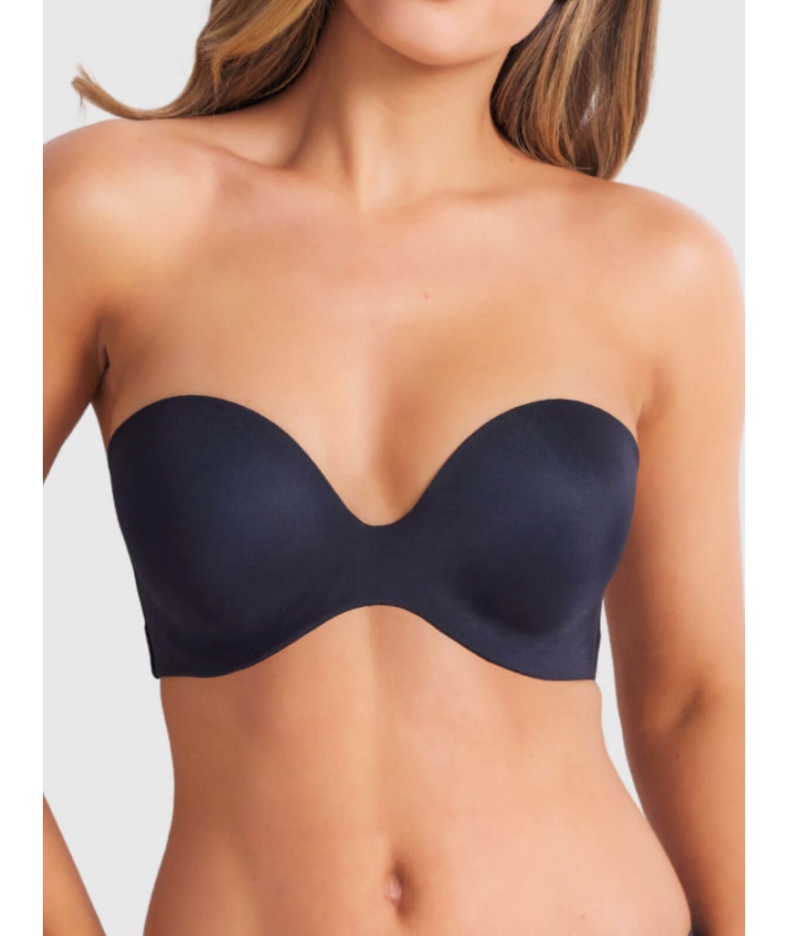 Finelines Attitude Full Figure Strapless Bra - Black