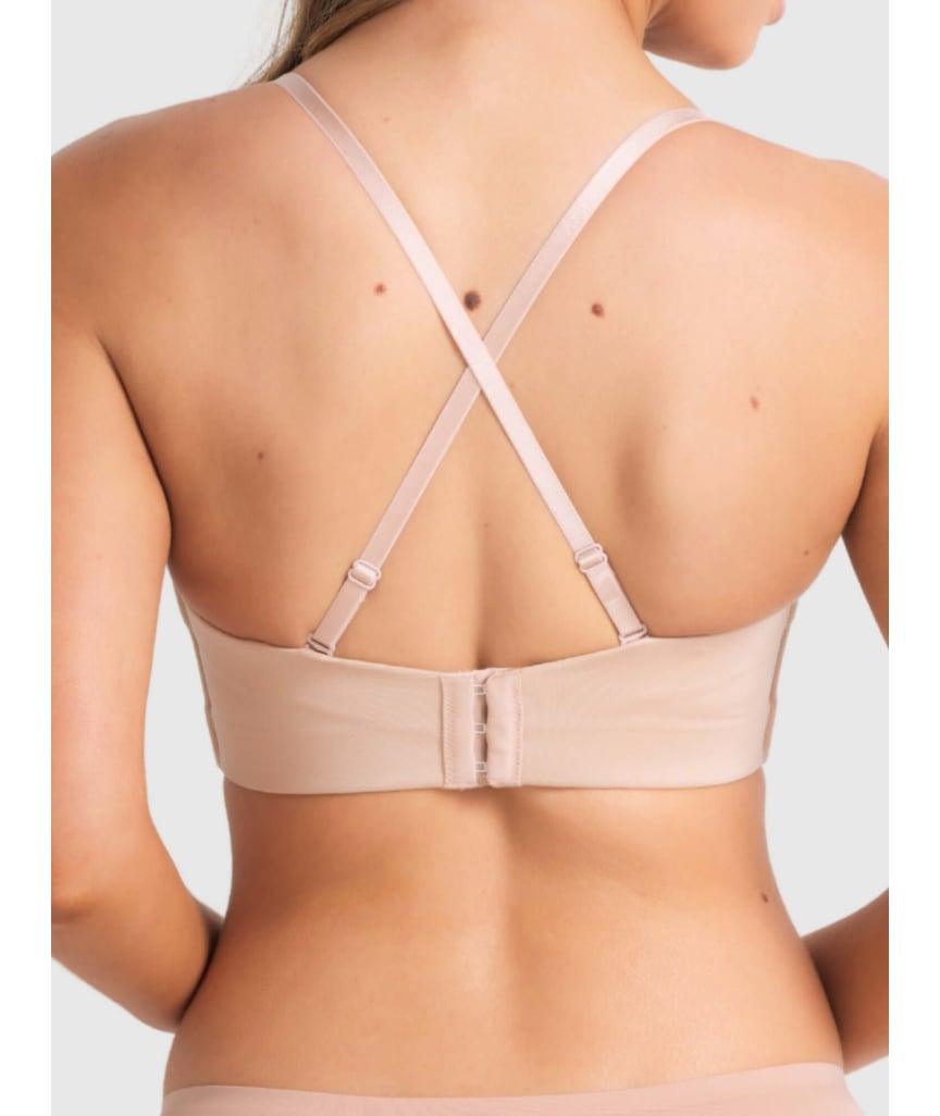 Finelines Attitude Full Figure Strapless Bra - Caramel