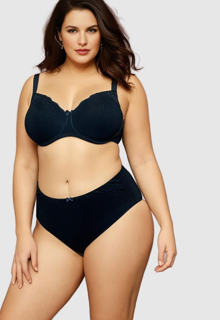 Ava & Audrey Jacqueline Minimiser Full Cup Underwire Bra - Black Bras 