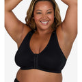 Leading Lady Laurel Wirefree Front Close Comfort Bra - Black Onyx