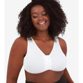 Leading Lady Laurel Wirefree Front Close Comfort Bra - White