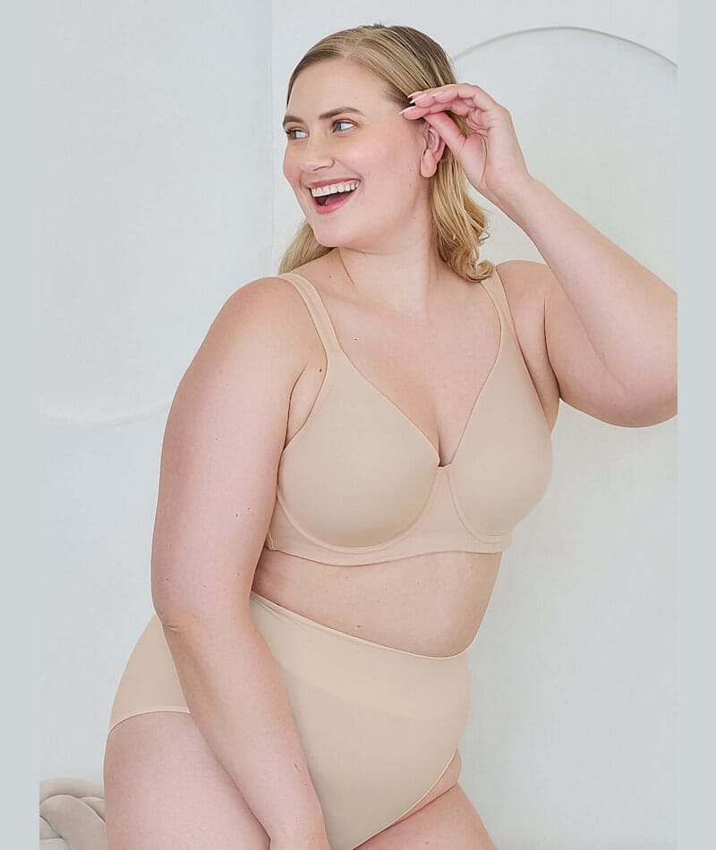 Leading Lady Molded Padded Seamless Wire-free Bra -Sand Bras 