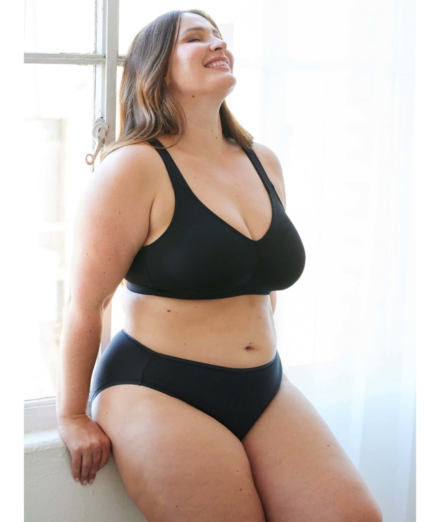 Leading Lady The Claire Wire-free Everyday Comfort Bra - Black