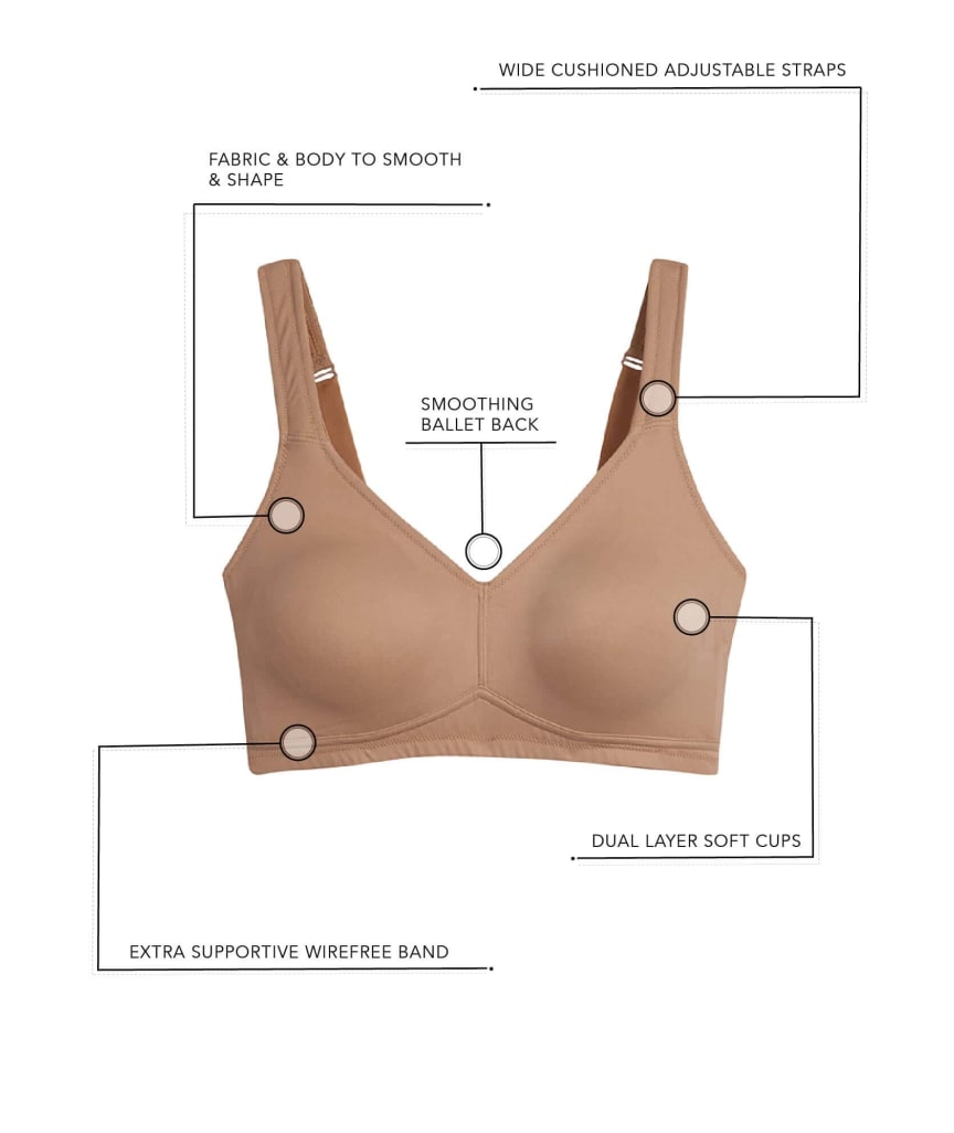 Leading Lady The Claire Wire-free Everyday Comfort Bra - White