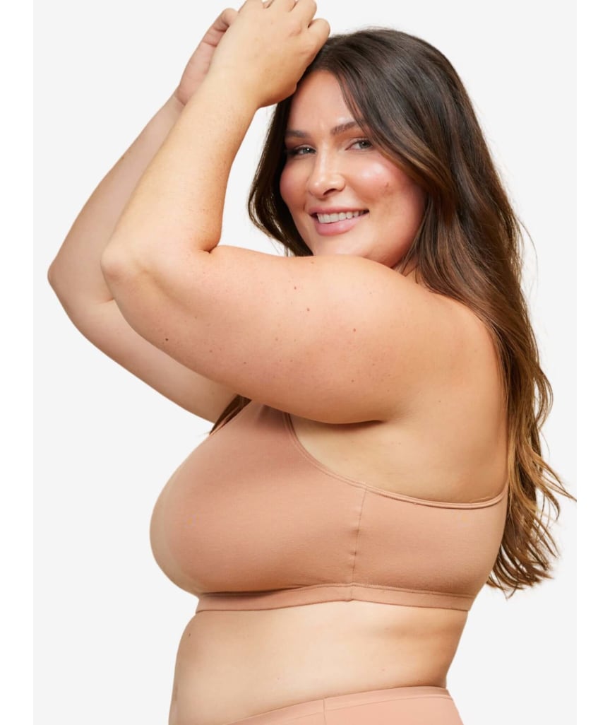 Leading Lady The Serena Wire-free Crop Top - Mocha