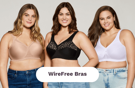 Playtex 18 Hour Ultimate Lift & Support Wire-Free Bra 2-Pack - Nude/Wa -  Curvy Bras