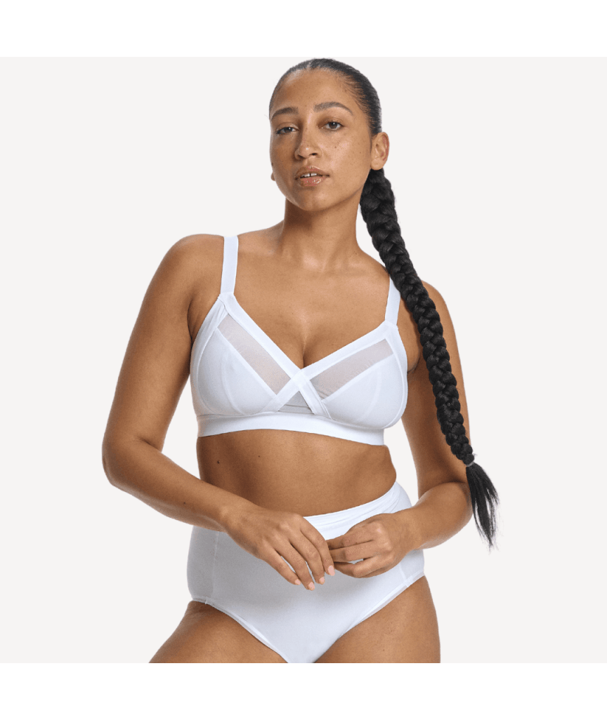 Nala Support Wirefree Bralette - Snow Cone