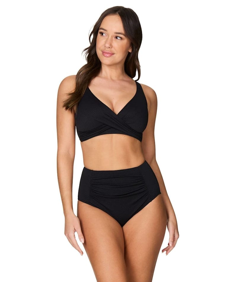 Nip Tuck Must Haves Bette High Waist Bikini Brief - Black Swim 
