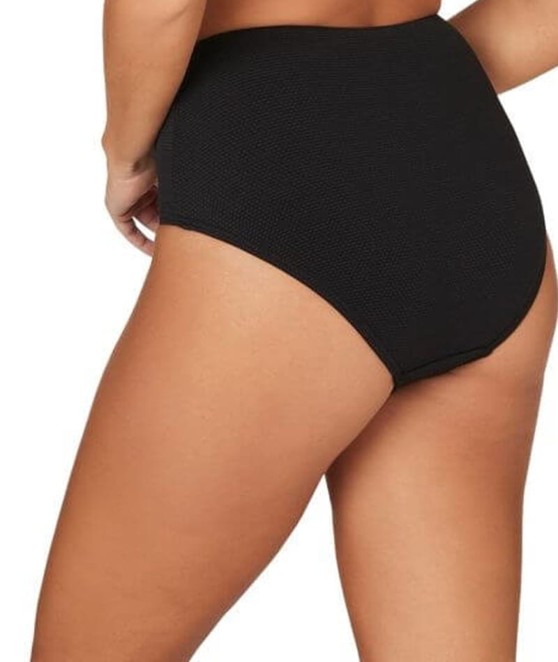 Nip Tuck Must Haves Bette High Waist Bikini Brief - Black Swim 