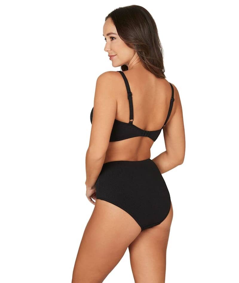 Nip Tuck Must Haves Loiuse Cross Front Bikini Top - Black Swim 