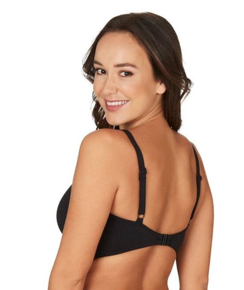 Nip Tuck Must Haves Loiuse Cross Front Bikini Top - Black Swim 