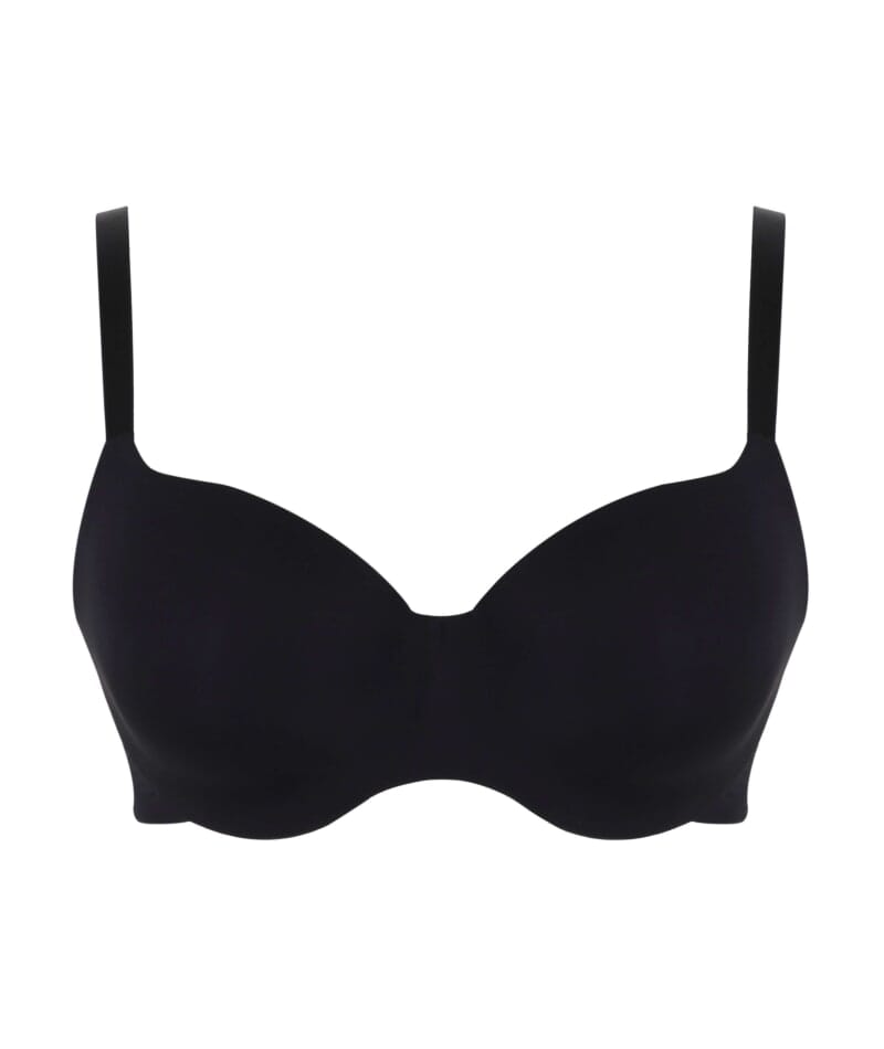 Panache 355 Underwired T-Shirt Bra - Black Bras 