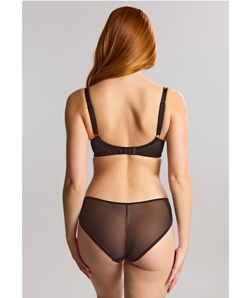 Panache Clara Full Cup Underwired Bra - Charcoal/Black