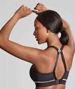 Panache Sport Freedom Wire-free Sports Bra- Black Chalk Bras 