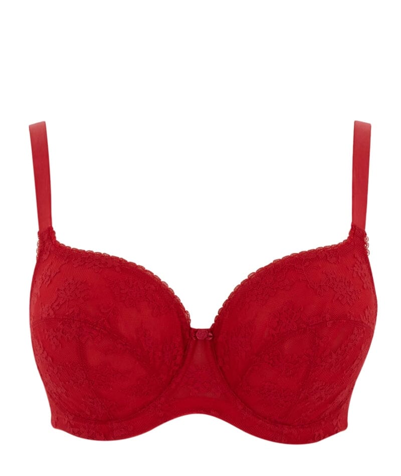 Panache Tango Lace Balconnet Underwire Bra - Scarlet Bras 