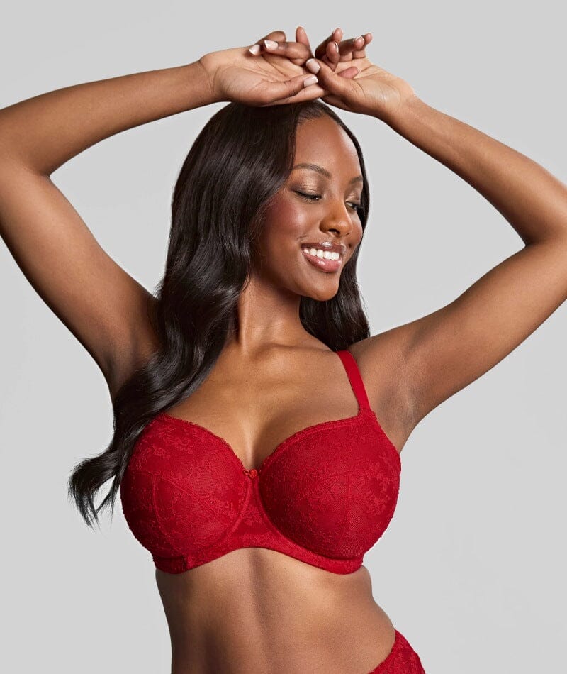 Panache Tango Lace Balconnet Underwire Bra - Scarlet Bras 