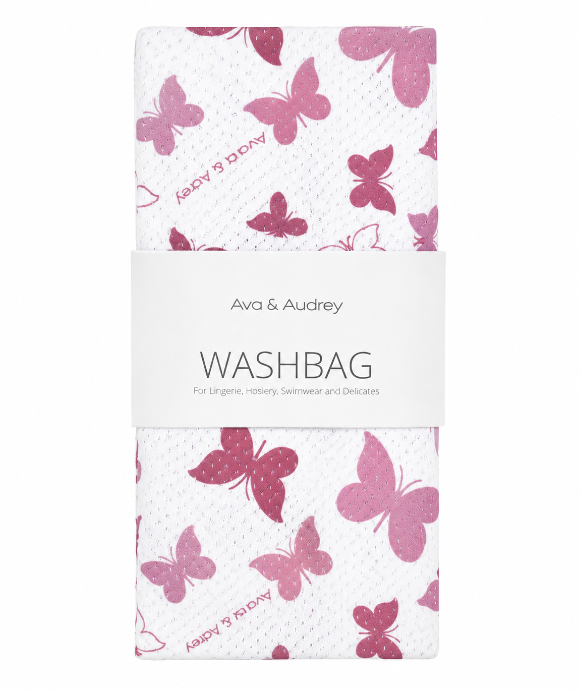 Curvy Lingerie Pink Butterfly Washbag - Large
