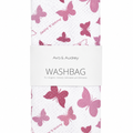Curvy Lingerie Pink Butterfly Washbag - Large