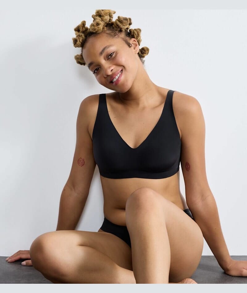 Sloggi ZERO Feel 2.0 Wire-free Soft Bra - Black Bras 