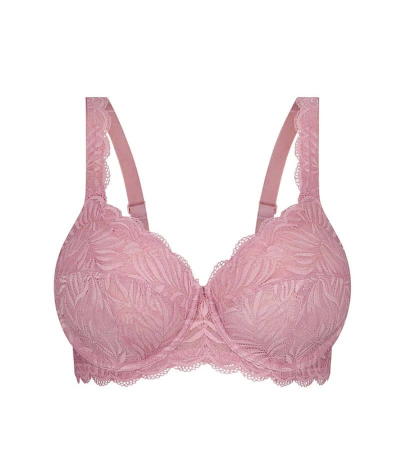 Triumph Essential Lace Balconette Bra - Sunrose Pink Bras 