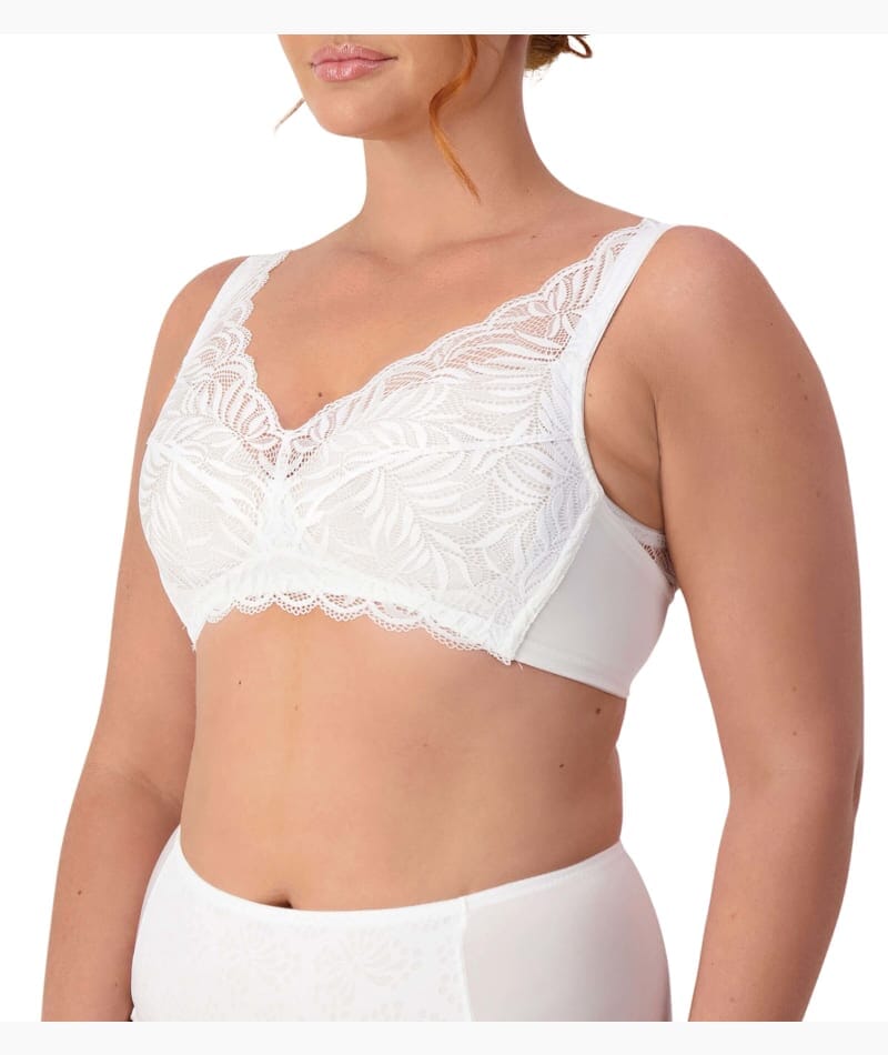 Triumph Essential Lace Wire-free Bra - White Bras 