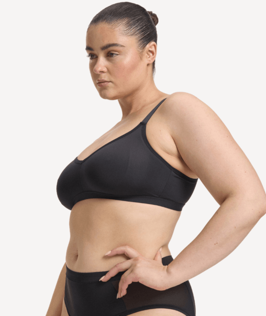 Nala Bio Comfort Wirefree Bralette - Licorice