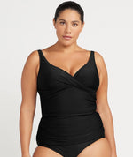 Artesands Hues Delacroix D-G Cup Wire-free Tankini Top - Black Swim 
