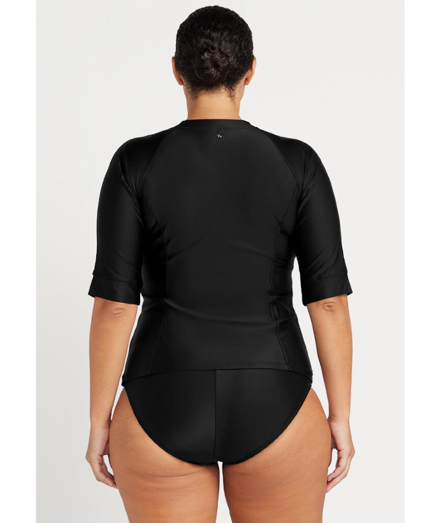 Artesands Hues Seurat Sunsafe Short Sleeve Rash Top - Black