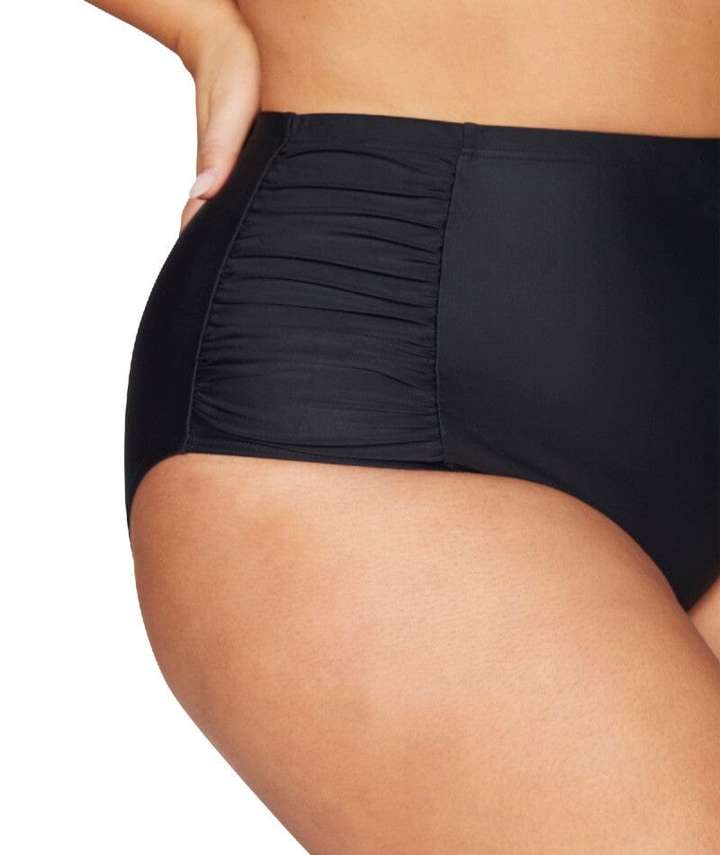 Artesands Hues Botticelli High Waist Swim Pant- Black Swim 