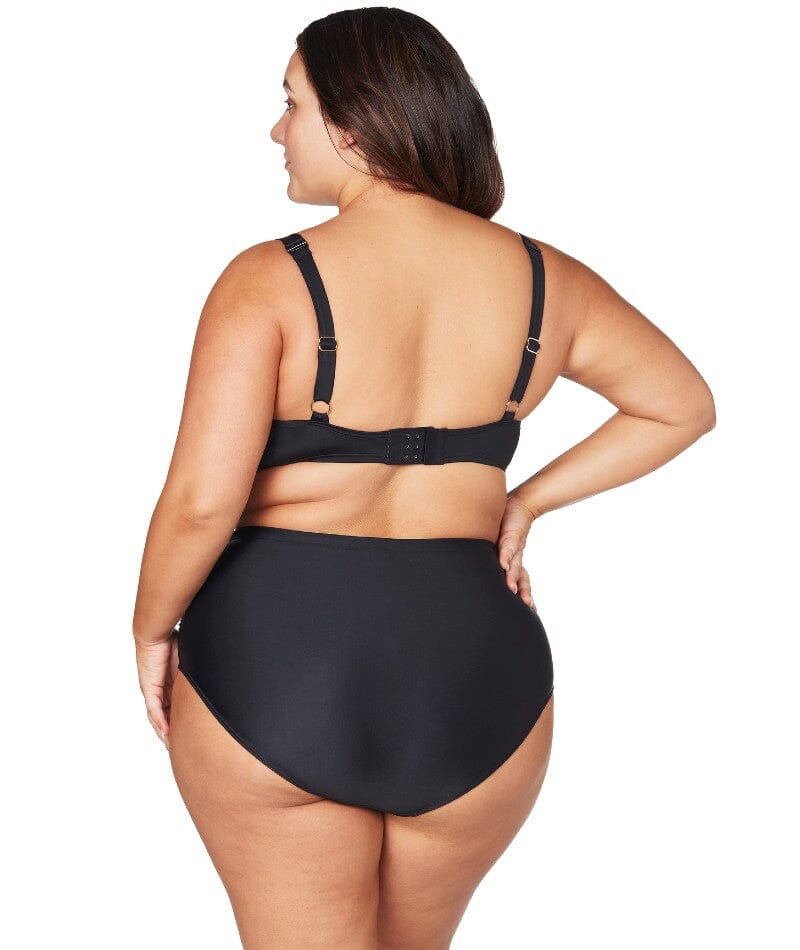 Artesands Hues Botticelli High Waist Swim Pant- Black Swim 