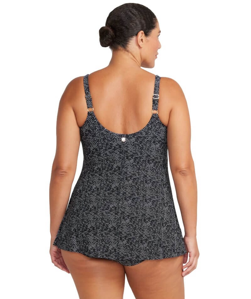 Artesands Zig Zag Delacroix Cross Over D-G Cup Swimdress - Black Swim 