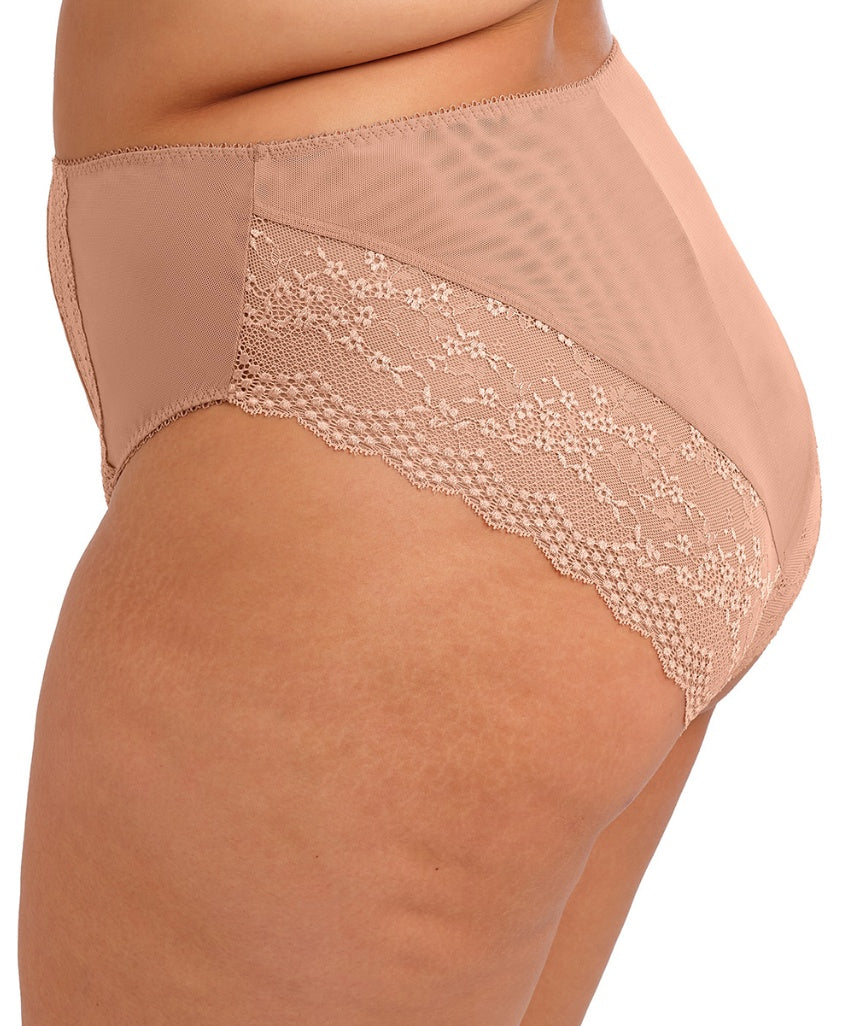 Elomi Lucie High Leg Brief - Mocha