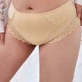 Ava & Audrey Aster Lace & Micro Full Brief - Beige