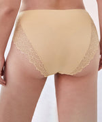 Ava & Audrey Aster Lace & Micro Full Brief - Beige