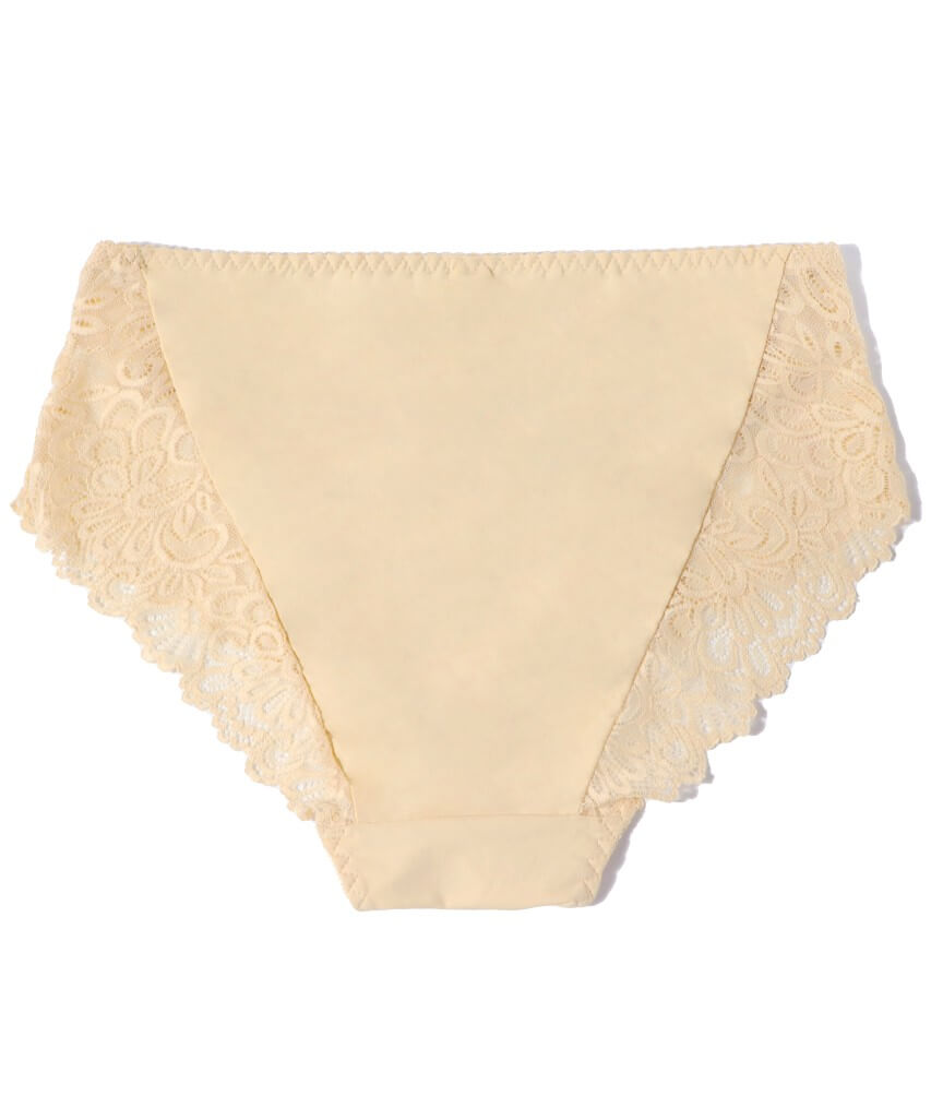 Ava & Audrey Aster Lace & Micro Full Brief - Beige